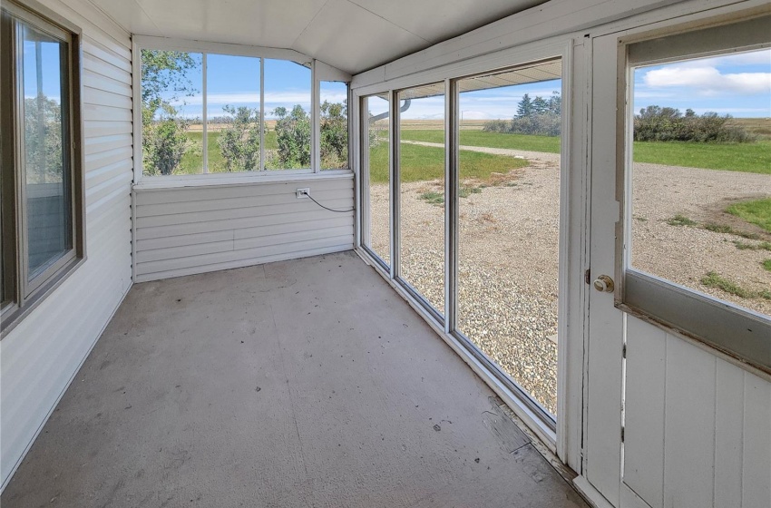 Exterior front porch