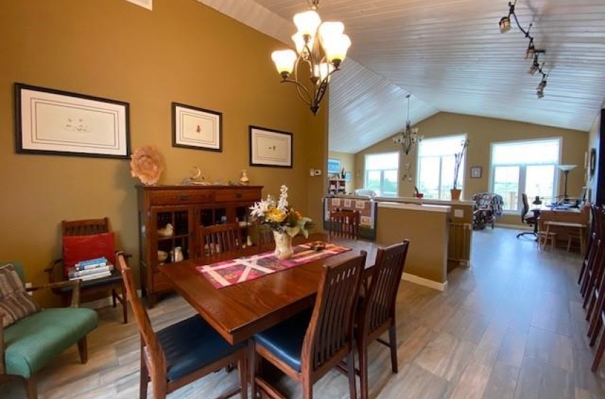 A stunning dining area with a view!