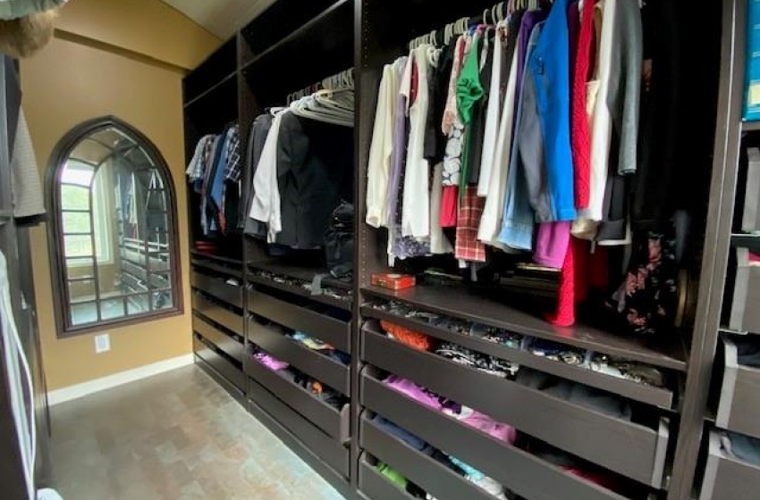 Master bedroom walk-in closet