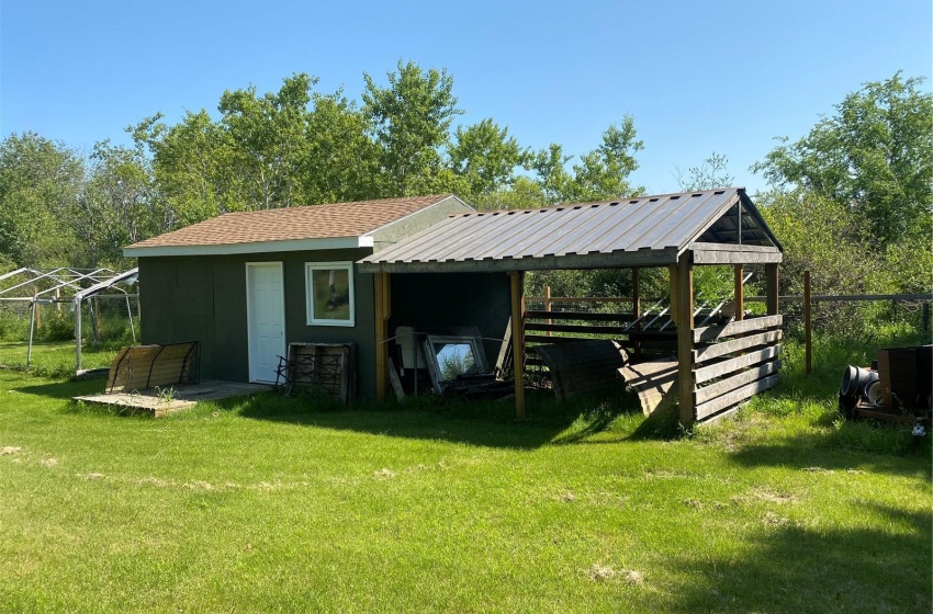 summer kitchen or storage building