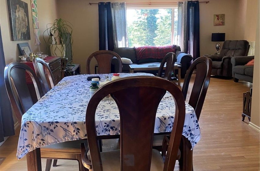 looking into living room from dining room