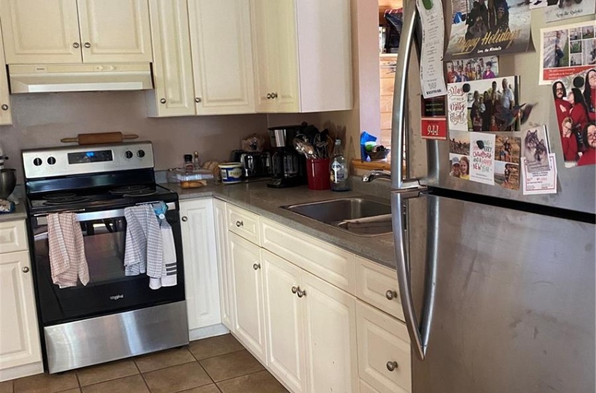 kitchen from dining area