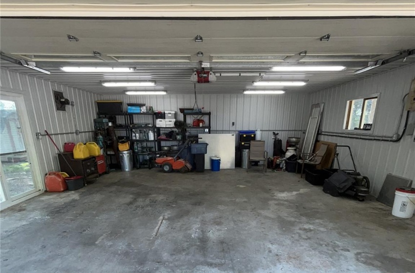 Detached garage interior