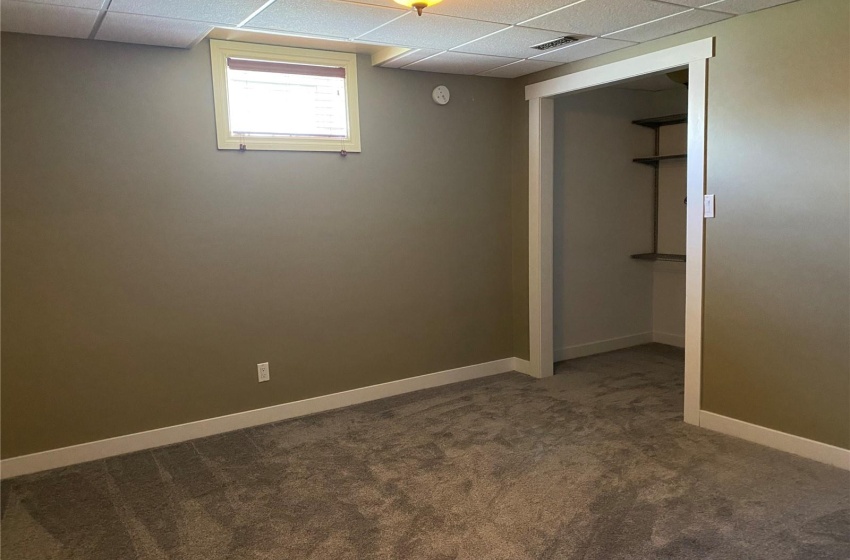 Basement bedroom.