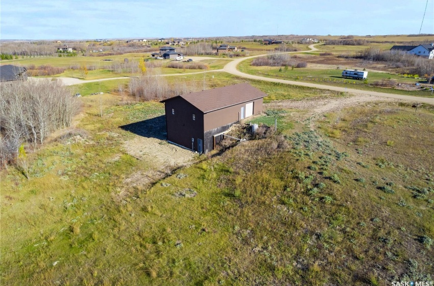 Aerial view with a rural view