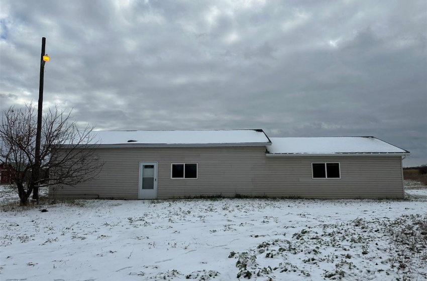 View of snow covered house