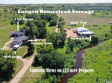 Rural Address, Estevan Rm No. 5, Saskatchewan S0C 0M0, 3 Bedrooms Bedrooms, 10 Rooms Rooms,2 BathroomsBathrooms,Acreage,For Sale,Langen Homestead Acreage,Rural Address,SK951223