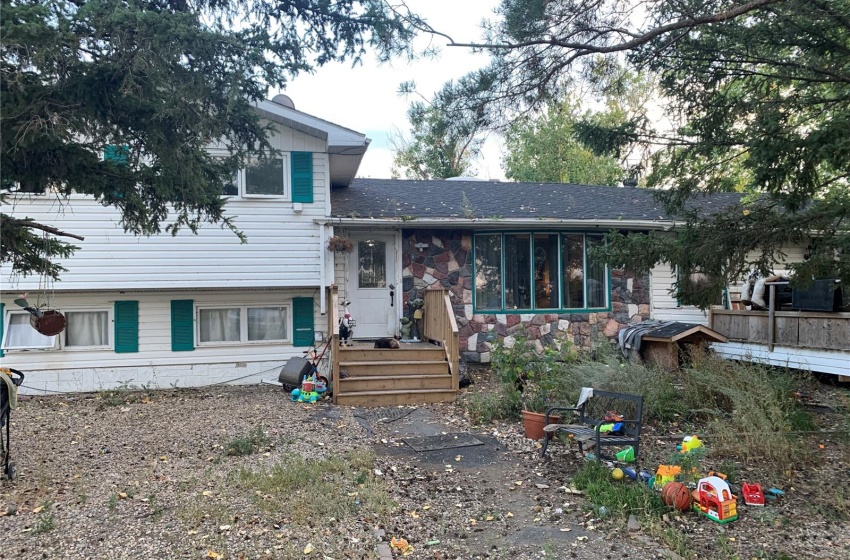 View of split level home