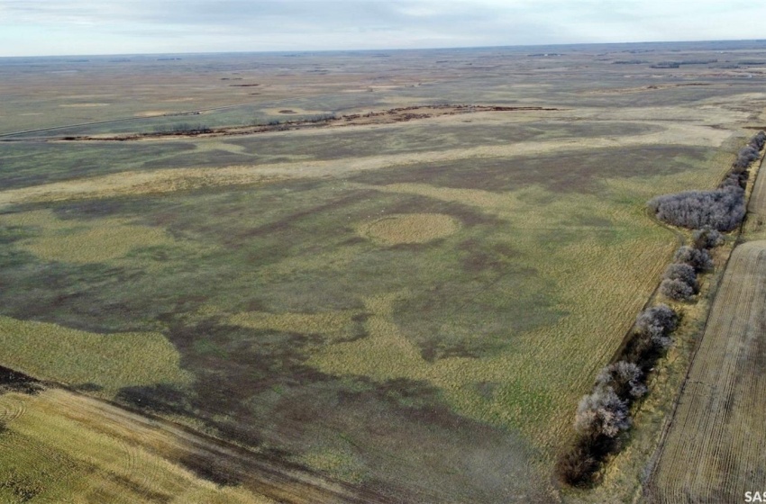 Bird's eye view with a grain land