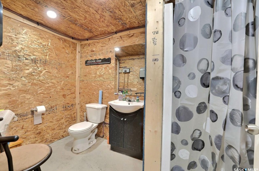 Bathroom with toilet and sink