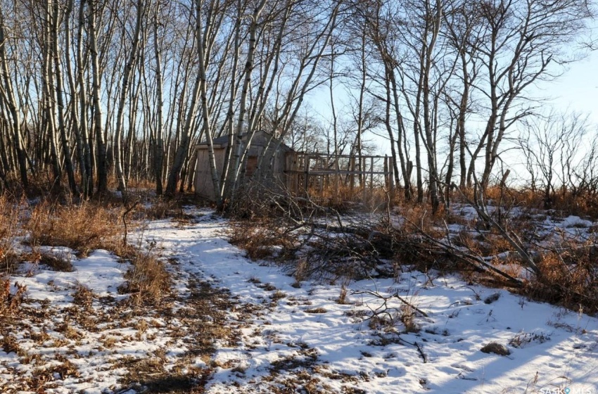 View of snow covered land