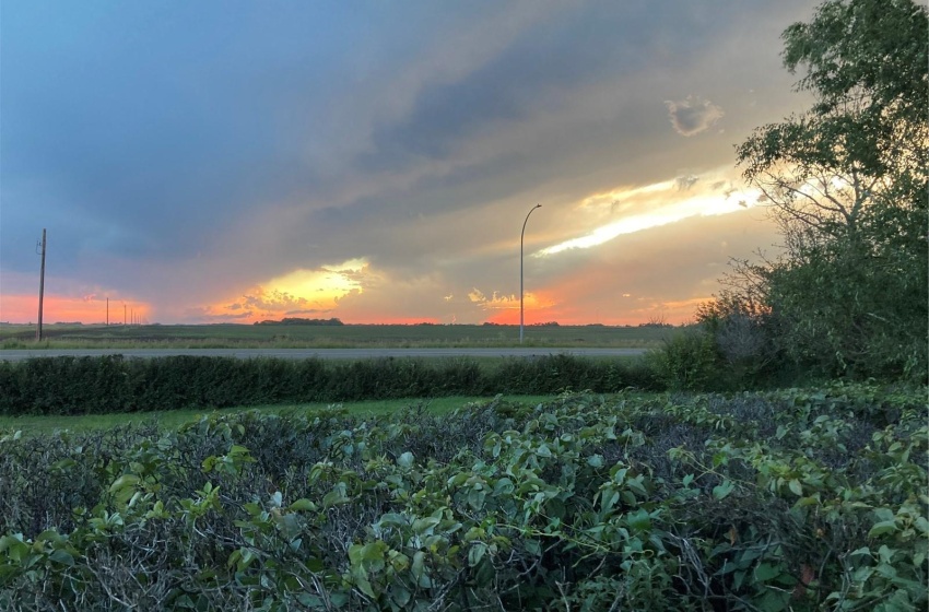 Nature at dusk with a rural view