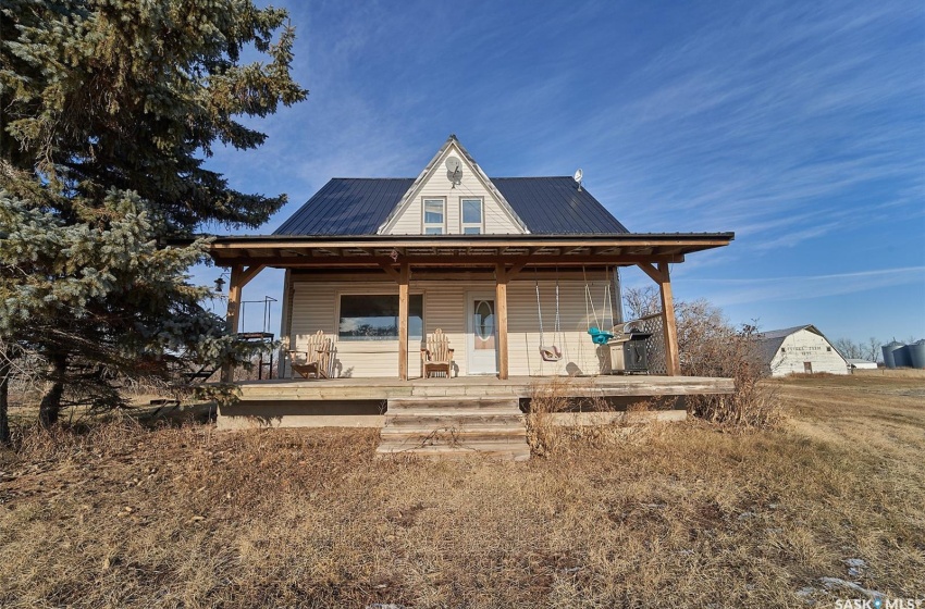 View of front of home with a porch