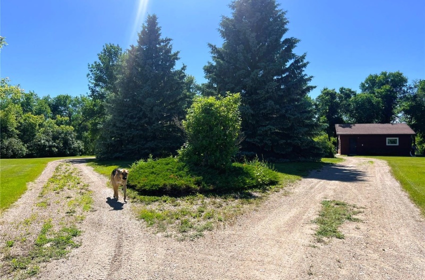 View of road, circle driveway