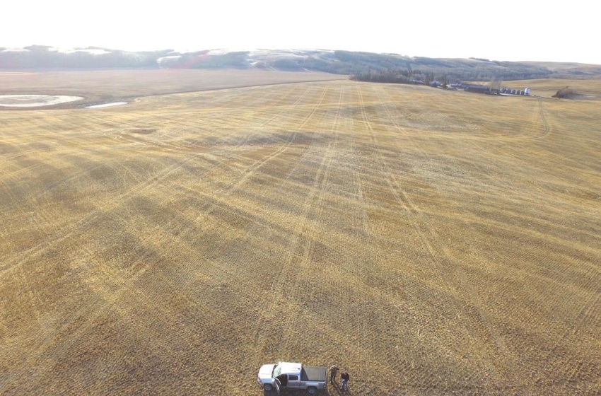 Aerial view with a rural view