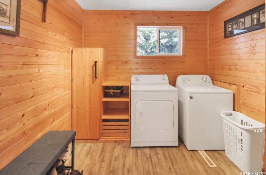 Boot room and main floor laundry