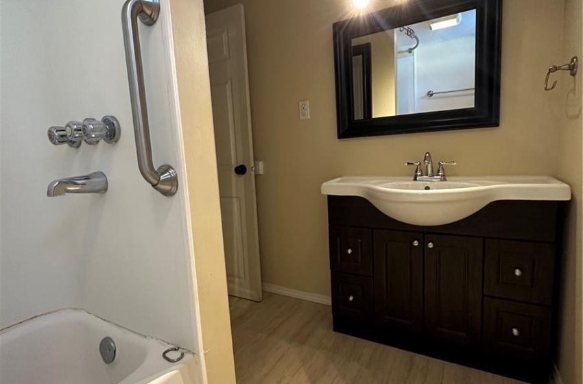 Bathroom with large vanity