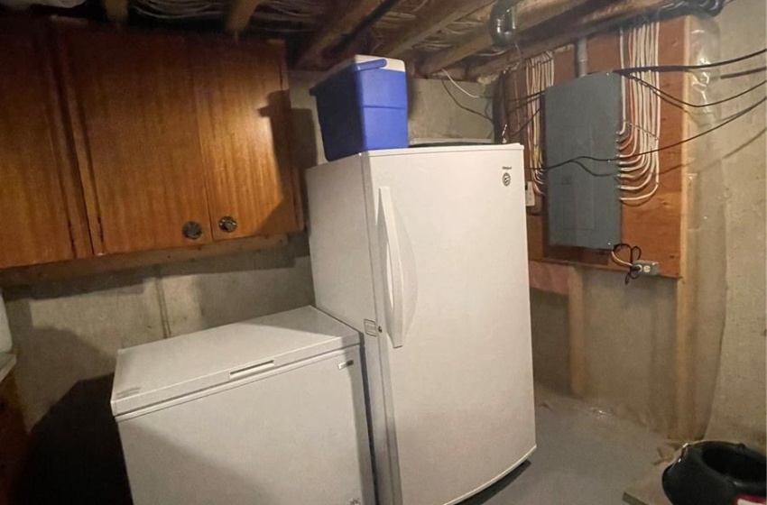 Freezer storage in basement