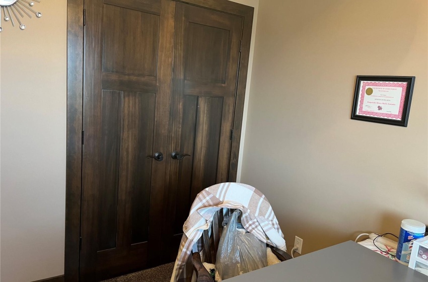 Bedroom featuring carpet flooring