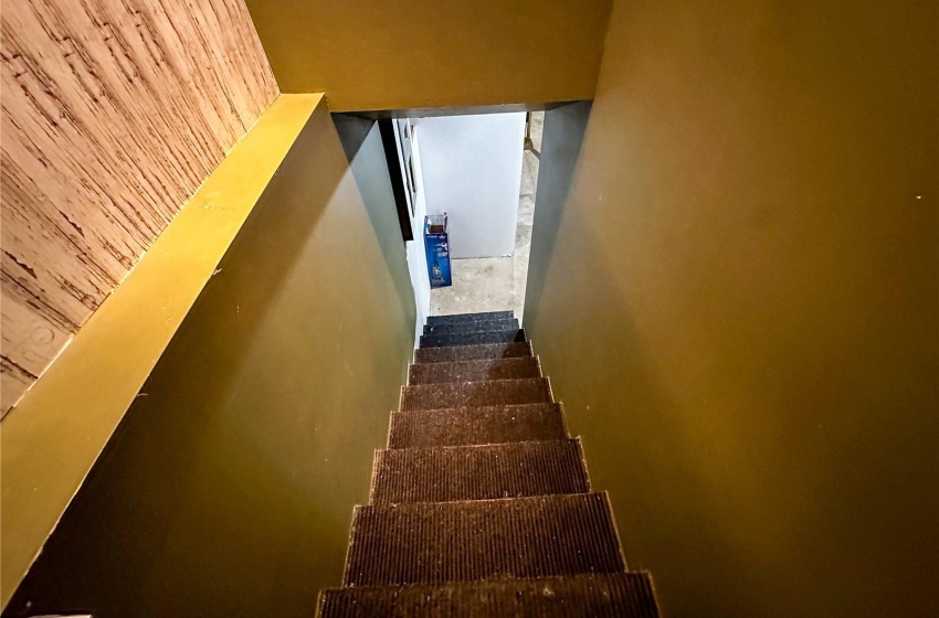 View of stairway to basement