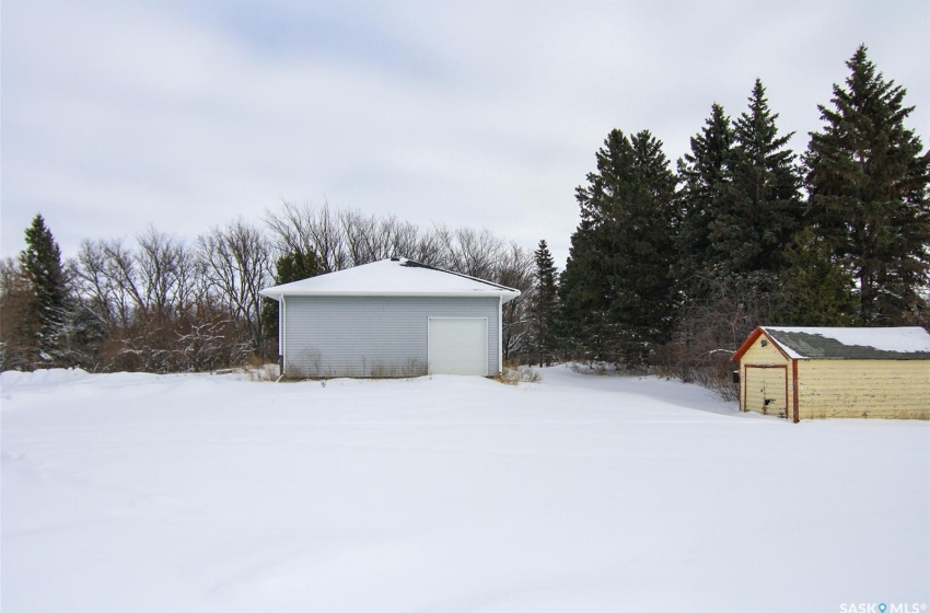 Side of house and garage