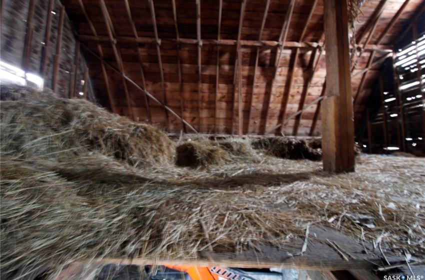 Upstairs of the barn