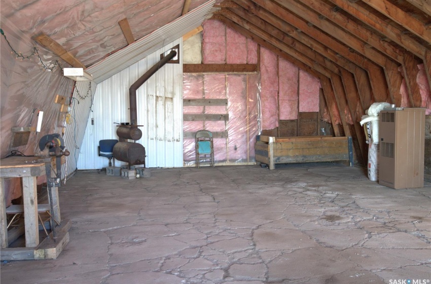 View of unfinished attic