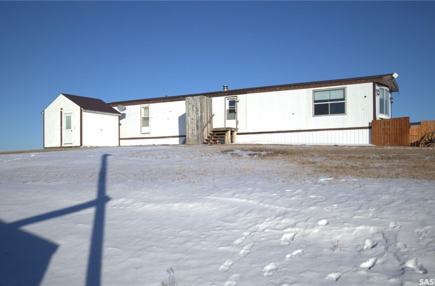 View of snow covered house