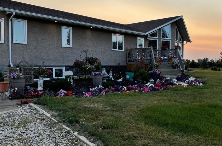 Front yard flower beds