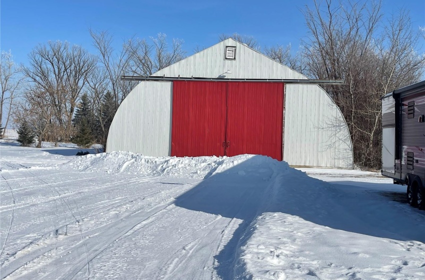 View of snow covered structure