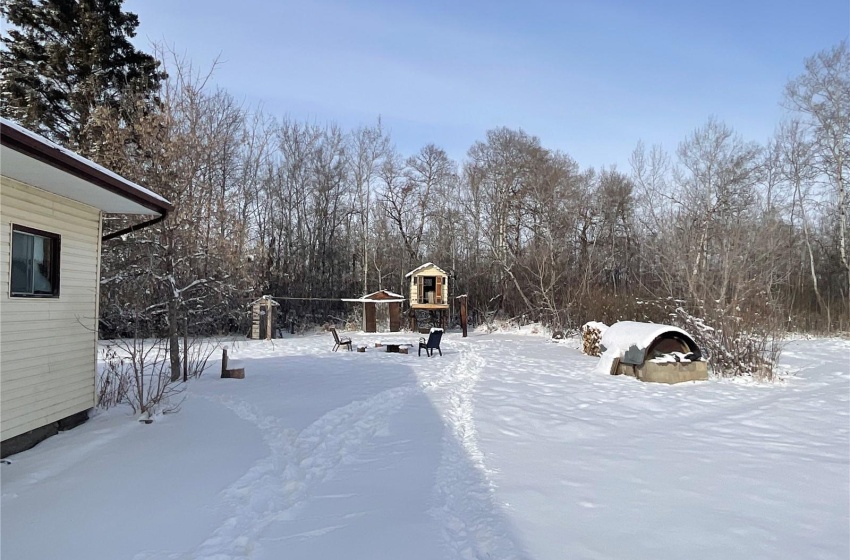 View of snowy yard