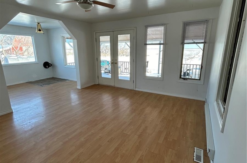 garden doors to covered deck