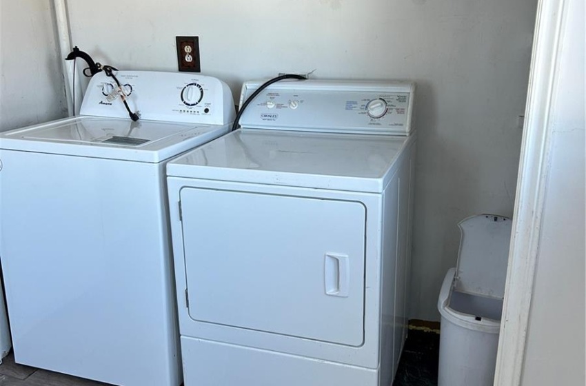 laundry at back entrance