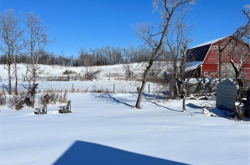 View of snowy yard