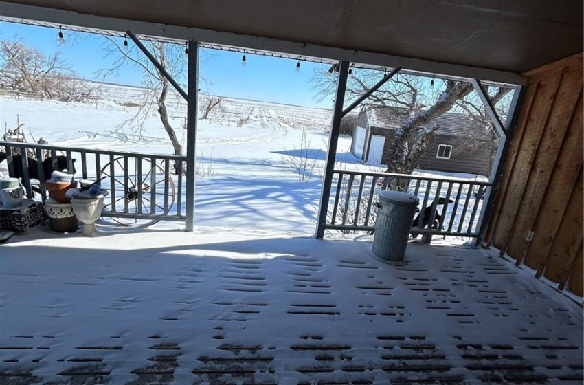 View of snowy yard