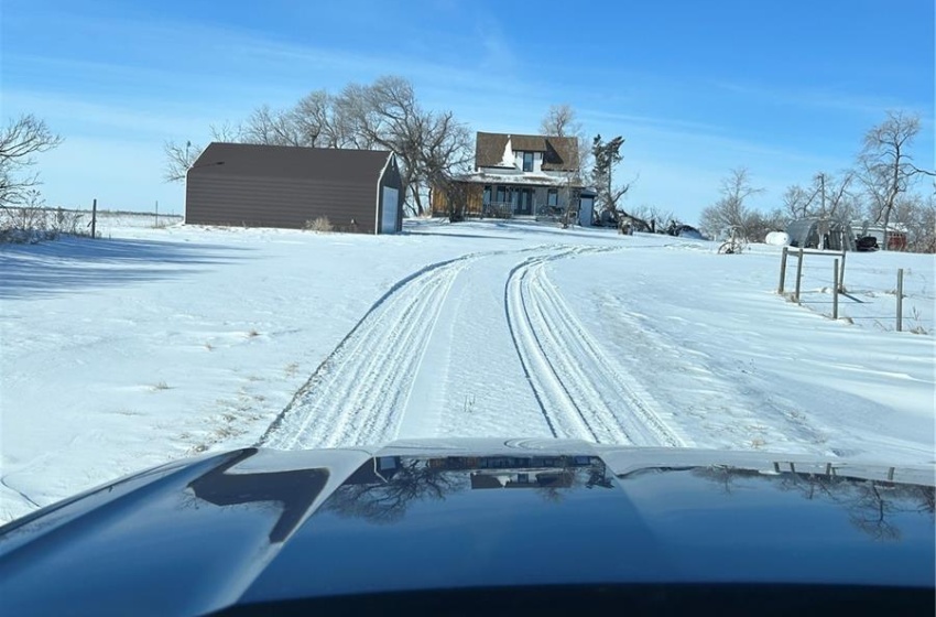 View of snow covered yard