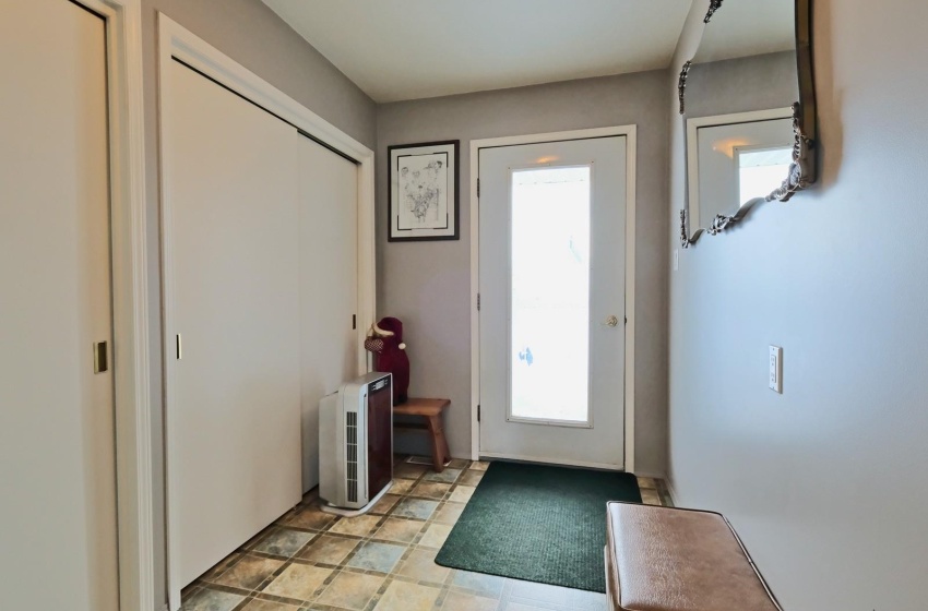 View of tiled entrance foyer