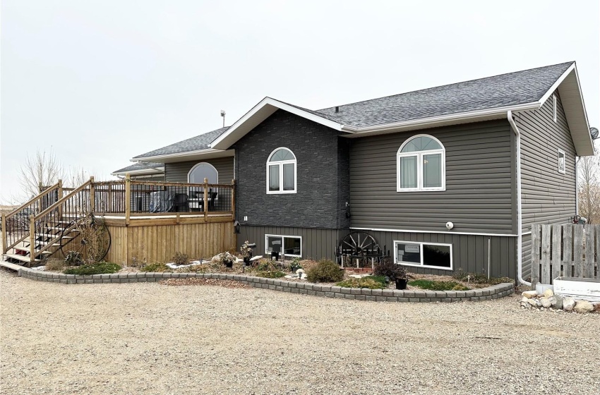 View of front facade featuring a deck