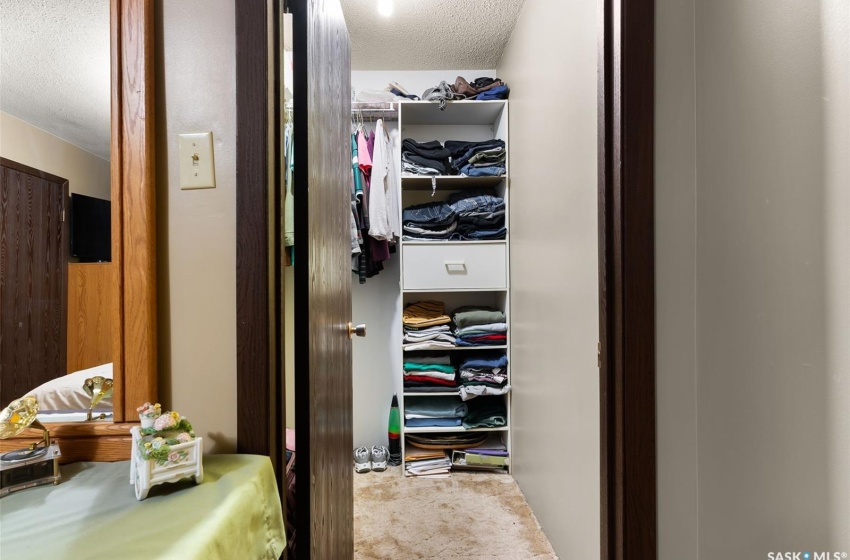 Walk in closet featuring carpet floors