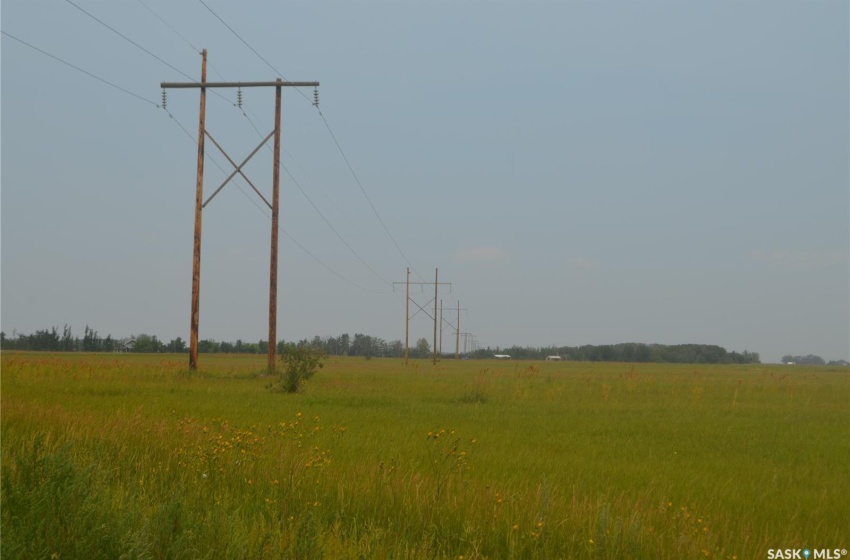 Power Line On Part of the North End of Land