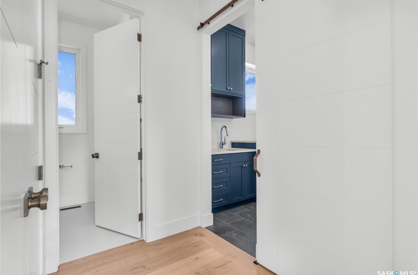 Bathroom featuring tile flooring, and vanity