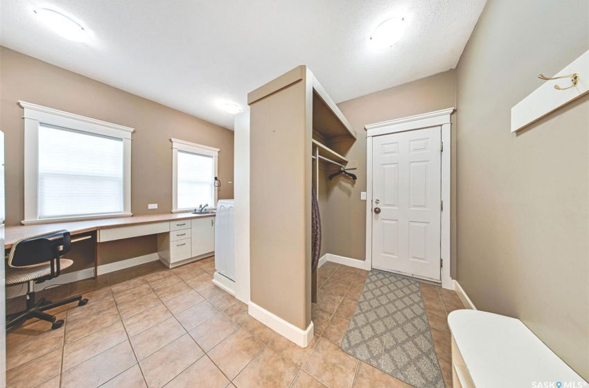 Main floor mudroom and laundry