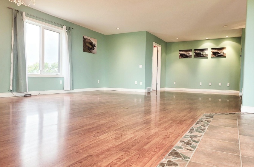 Living room with laminate flooring