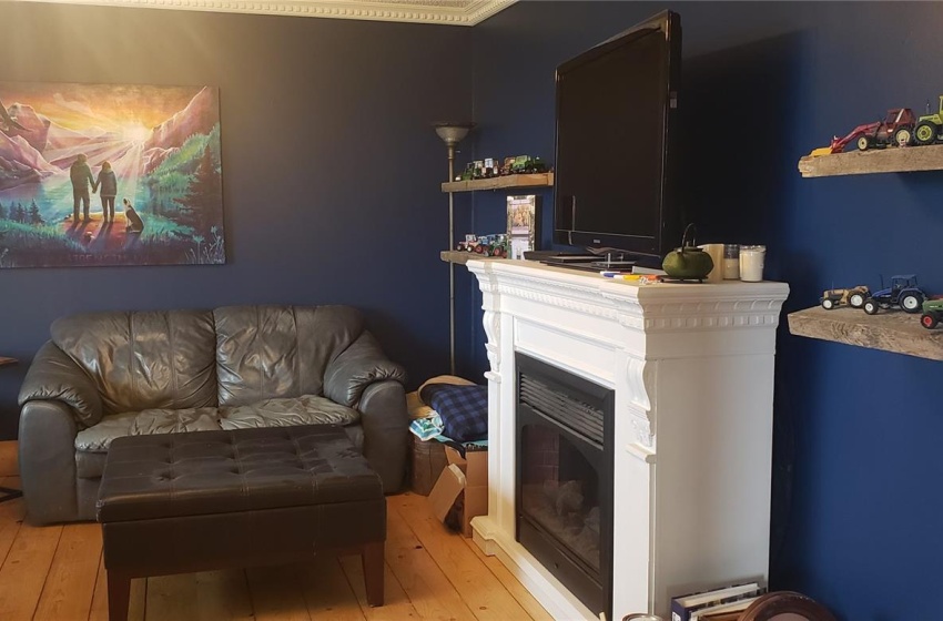 Sitting room featuring light hardwood / wood-style flooring