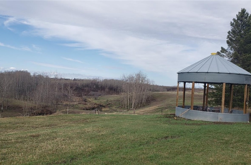 View of yard featuring a gazebo