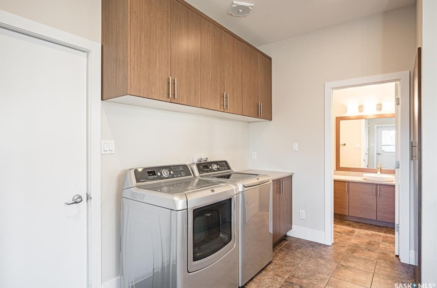 Laundry / mudroom area featuring ceramic  tiled floors