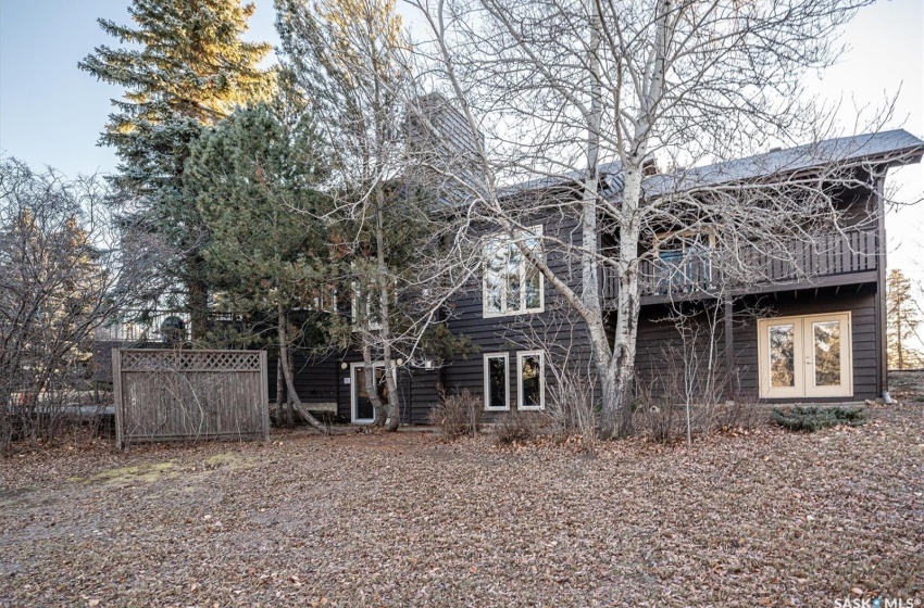 Backyard showing garden doors off Rec Room