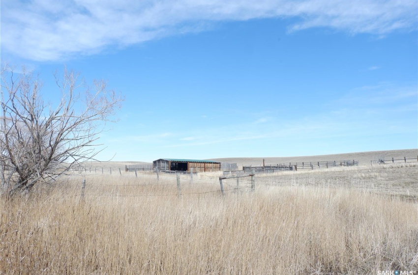 View of yard with a rural view