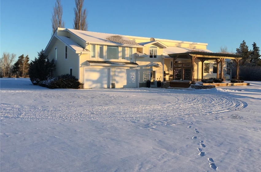 View of front of property with double attached garage