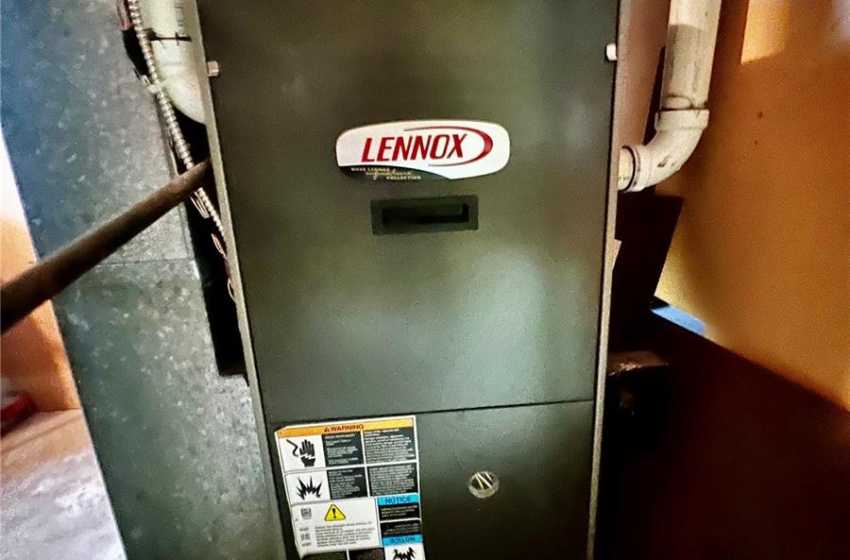 natural gas furnace and central AC in the home